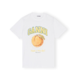 Camiseta Ganni blanca melocoton