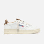 Zapatillas Autry Medalist Low AULW HJ02 blanco y leopardo de mujer
